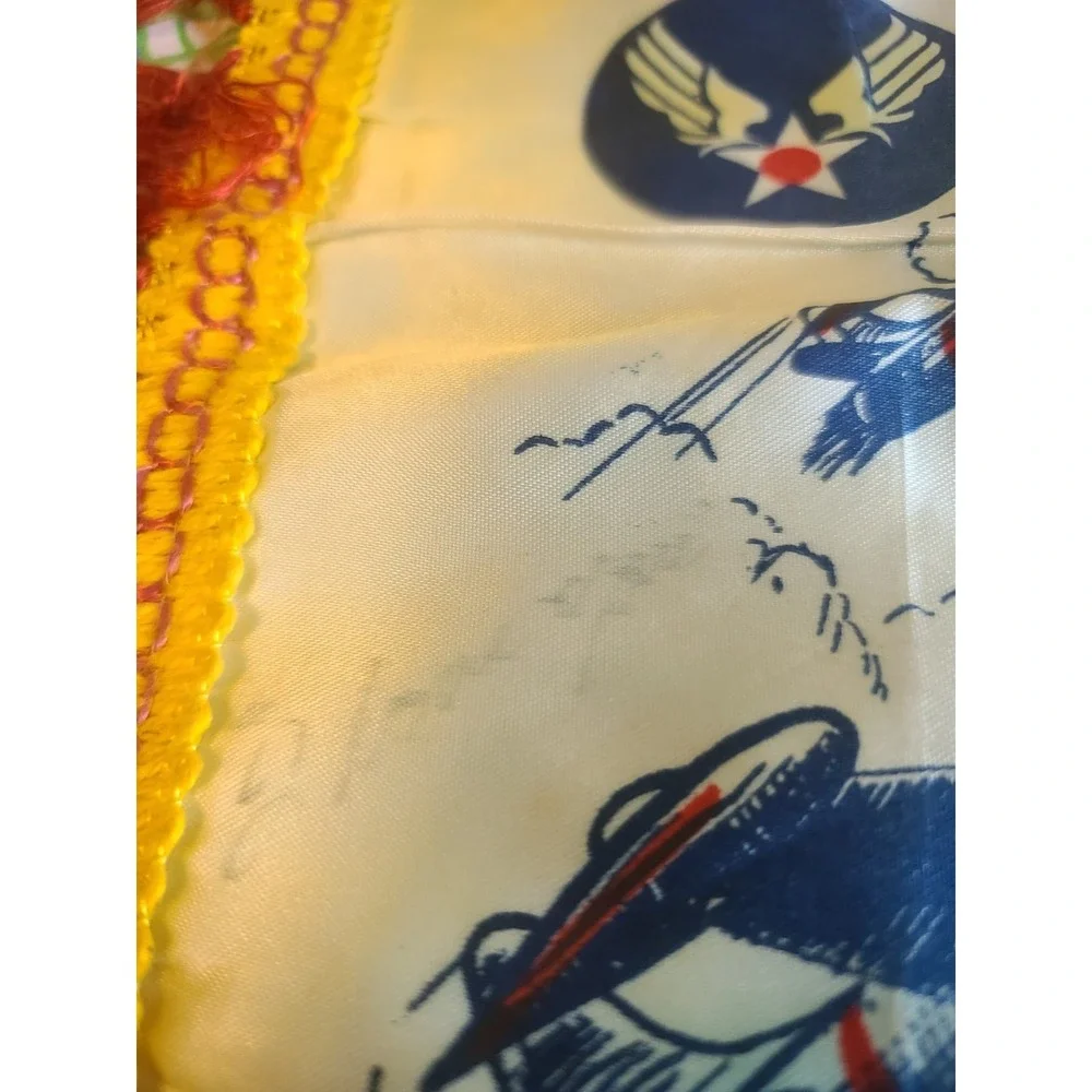 Vtg Lackland Air Force Base San Antonio Texas Sweetheart Poem Pillow Cover